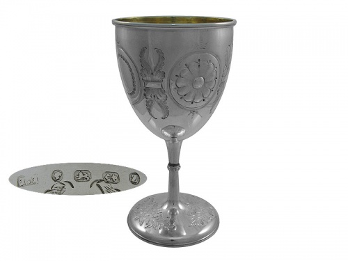 Victorian Silver  Goblet 1874